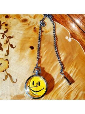 Joe Boxer Smiley 1995 Pocket Watch